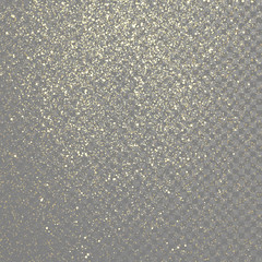 Vector particles golden dust, shimmering glitter texture