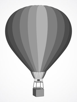 Vintage Hot Air Balloon. Vector illustration