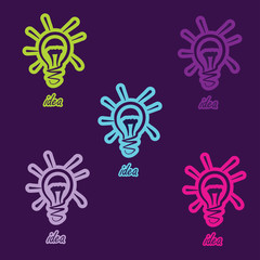 Set of Doodle Lamps - Idea