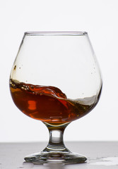 Glass of expensive cognac