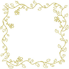 Vector floral frame with space for text.