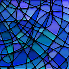 abstract vector stained-glass mosaic background
