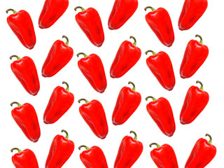 Bulgarian pepper on a white background