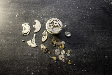 The proccess of repair mechanical watches