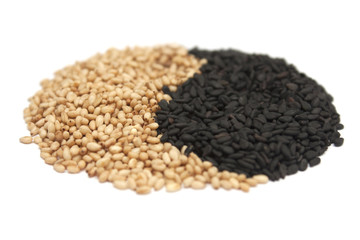 Black and white sesame seeds