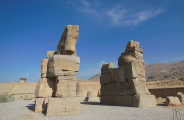 Ruine à Persépolis en Iran