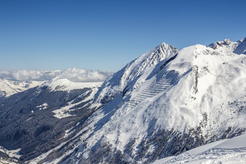 Fototapeta premium Tuxer Ferner Glacier in Austria, 2015