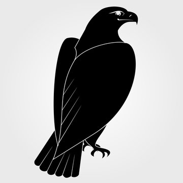  Eagle icon on a white background