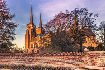 December 04, 2016: Cathedral of Saint Luke in Roskilde, Denmark