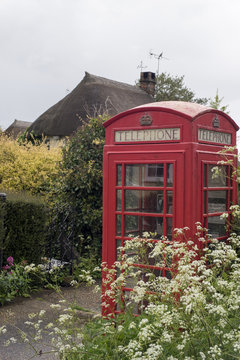 Telephone Box In Rural Dorset Village