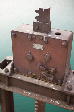 Old bridge lock