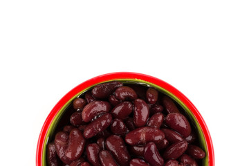 Red kidney beans in a dish