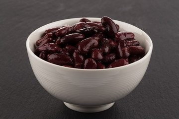 Red kidney beans in a dish