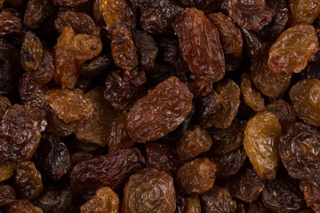 Sweet raisins background