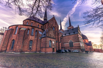 December 04, 2016: Facade of the cathedral of Saint Luke in Rosk