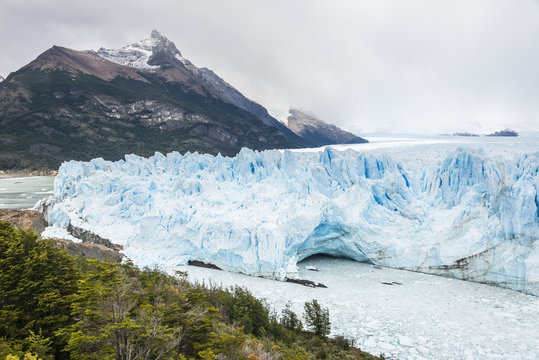 The arch on Perito Moreno Glacier. Los Glaciares National Park. Patagonia, Argentina