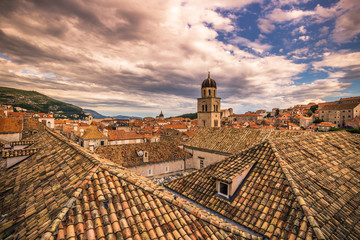 July 16, 2016:Rooftop of the Franciscan Monastery in the old tow