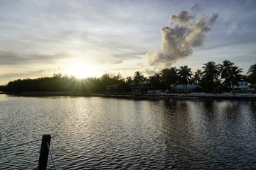 Naklejka na ściany i meble Sonnenuntergang auf den Florida Keys