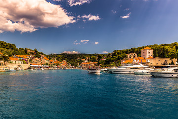 July 19, 2016: The village of Maslinica in the island of Brac, C