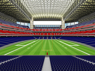 Fototapeta na wymiar 3D render of modern American football super bowl lookalike stadium