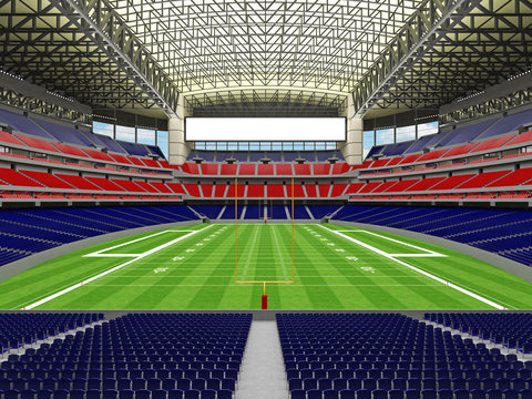 3D render of modern American football super bowl lookalike stadium