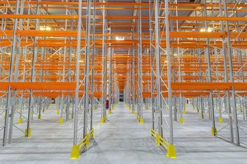 Interior of a modern warehouse