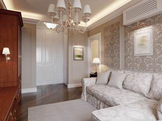 Cozy living room interior design