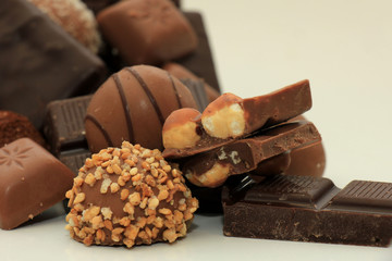 Different sorts of chocolates