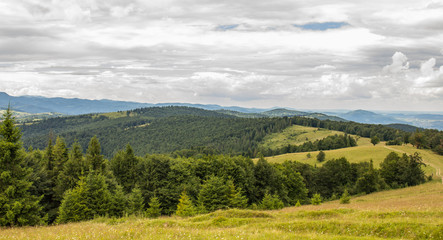 Naklejka na ściany i meble Carpathians mountains landscape