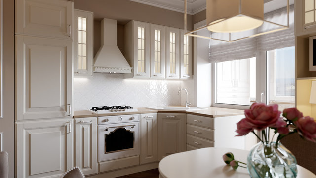 Elegant Classic Kitchen Interior Design