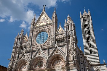 Gothic cathedral in the historic city Siena, Tuscany, Italy