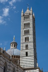 Fototapeta na wymiar Gothic cathedral in the historic city Siena, Tuscany, Italy