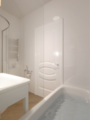 Modern bathroom interior