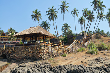 Cafe on the Vagator beach