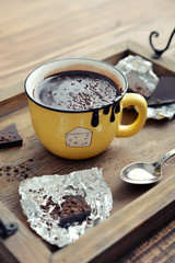Hot chocolate in mug