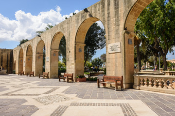 Fototapeta na wymiar view of the place of santa marija in la valletta ,malta