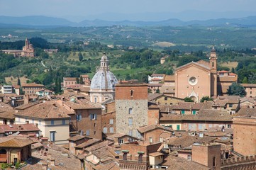 Fototapeta na wymiar Historic city Siena in the Tuscany, Italy