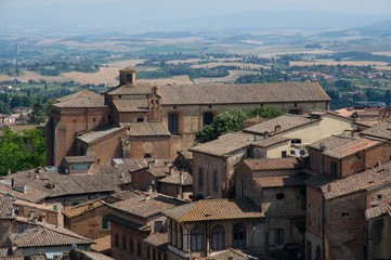 Fototapeta na wymiar Historic city Siena in the Tuscany, Italy