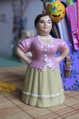 figurine porcelain girl Cossack
