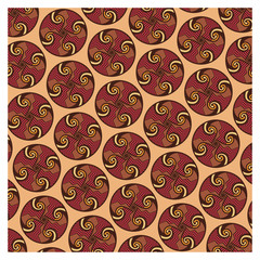 Background of baroque patterns on a wallpaper