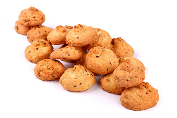 Many chocolate cookies