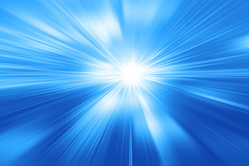 Abstract image of speed motion in the tunnel.