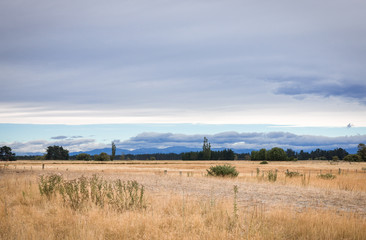 Obraz premium Colorful sky, Canterbury, New Zealand
