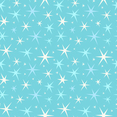 Seamless vector pattern with stars.