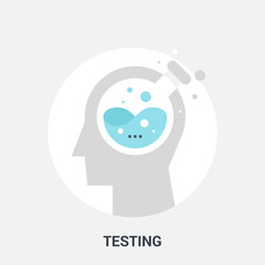 testing icon concept