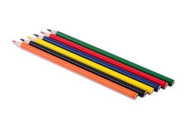 Colored pencils and a notebook