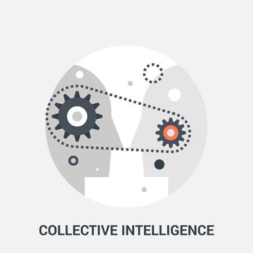 Collective Intelligence Icon Concept