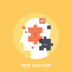 best solution icon concept