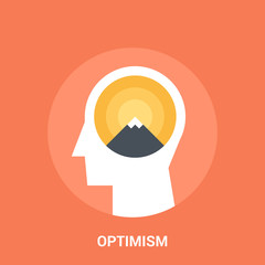 optimism icon concept