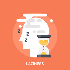 laziness icon concept